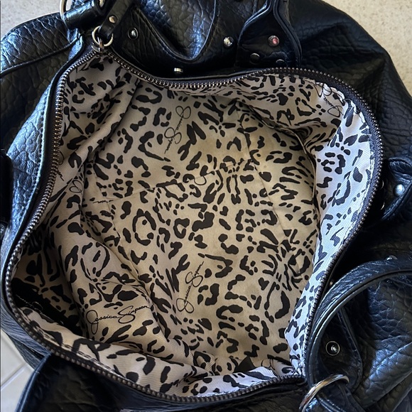Jessica Simpson Black Textured Shoulder Bag - Picture 3 of 3
